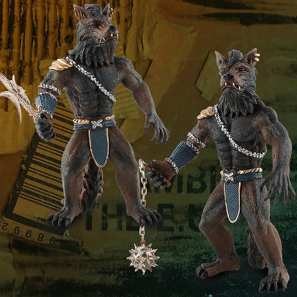 Искусственные фигурки Werewolf модель воина аниме игрушки детские подарки джунгли