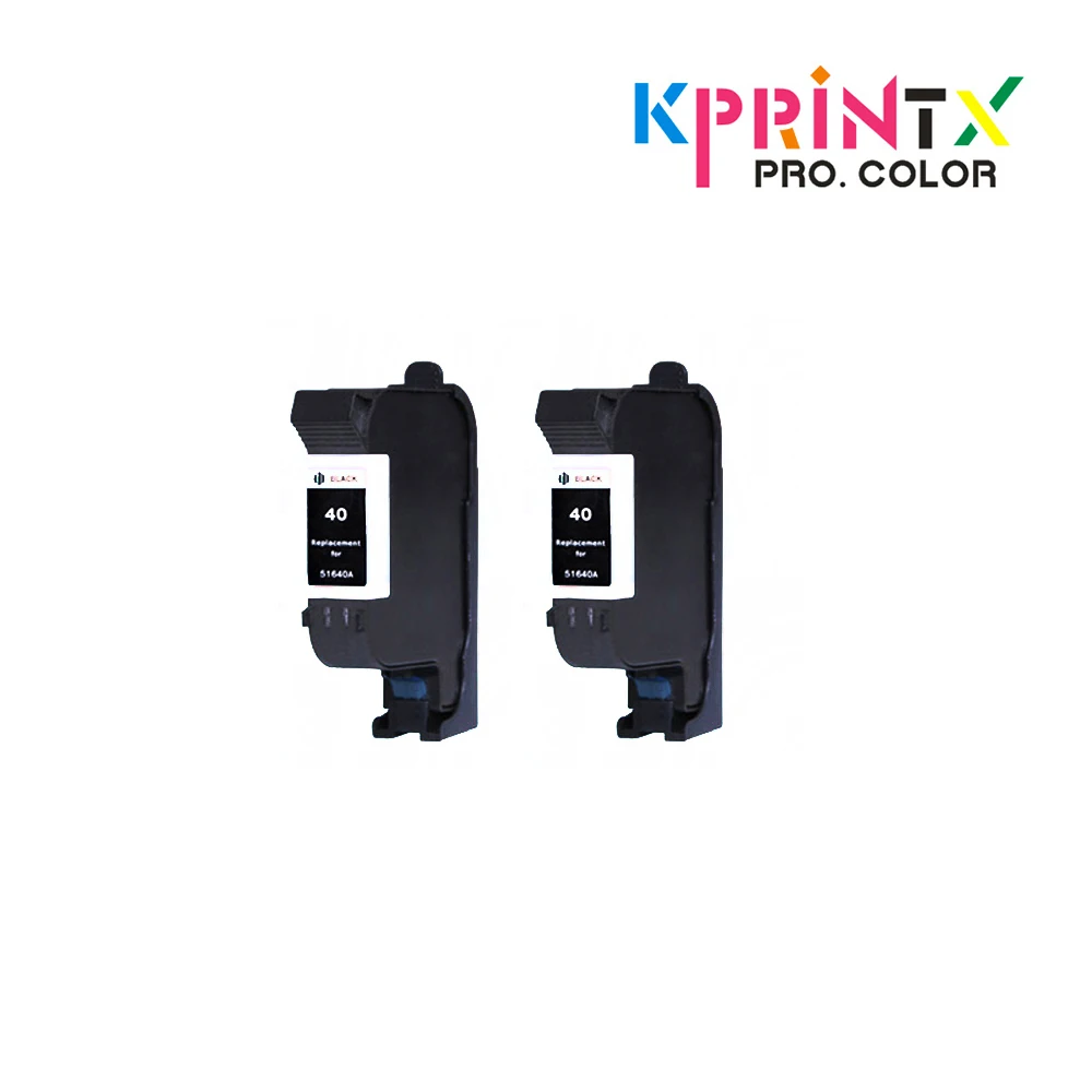2x Сменные чернильные картриджи совместимые для hp40 40 51640a 51640 Designjet серии 230 250c 330 350c