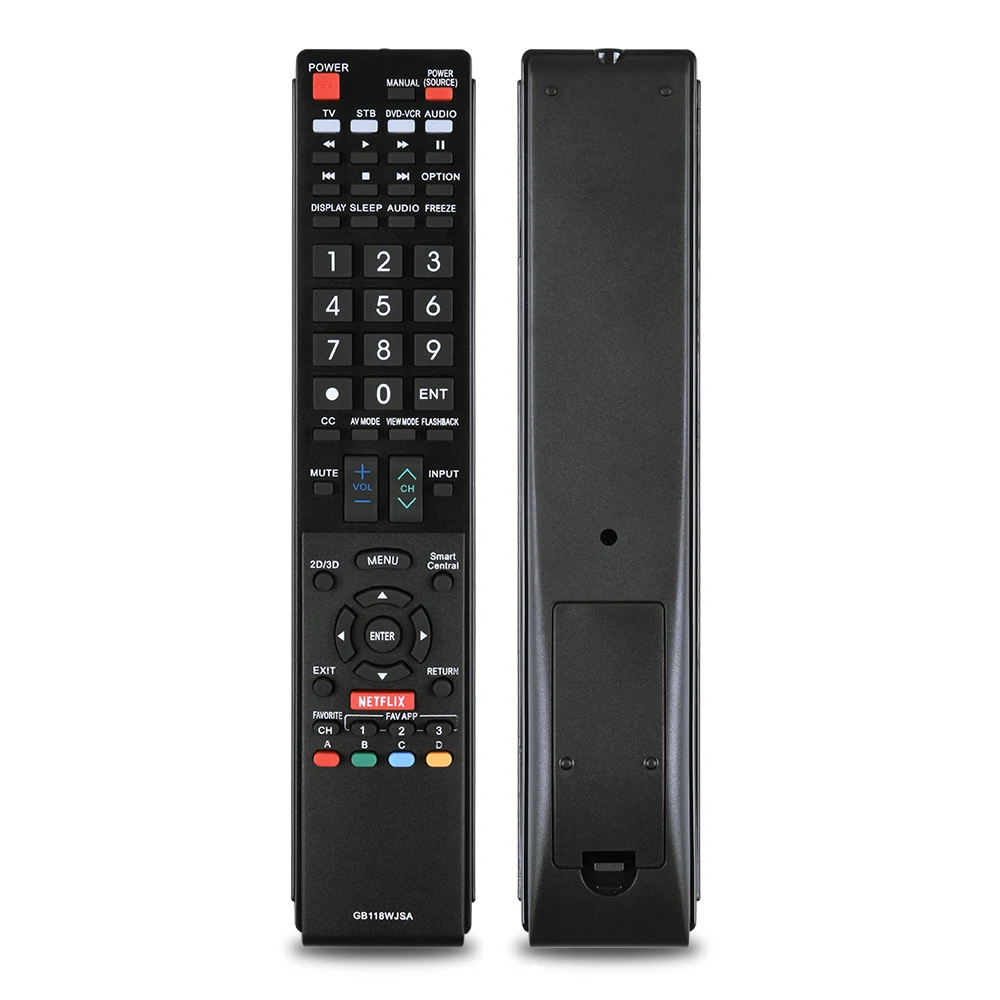 Пульт дистанционного управления GB118WJSA для телевизоров Sharp AQUOS TV, NETFLIX LC-60LE832U, LC-60LE830U, LC-70LE650U, LC-60LE650U, LC-70C7500U, LC-80C6500U