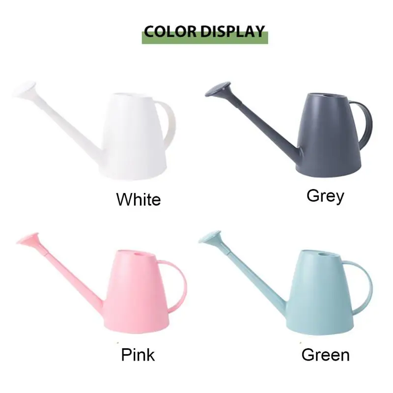 

1.8L Watering Can Long Mouth Water Sprayer Pot Plastic Gardening Sprinkled Kettle For Plants Flowers Indoor Outdoor