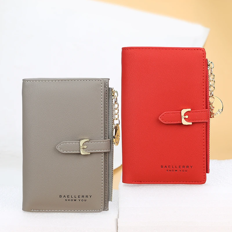 Модные женские кошельки средней длины стильный многофункциональный кошелек на