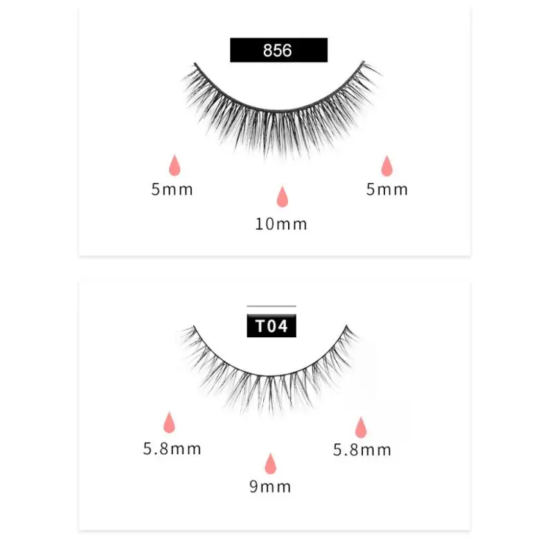 

6 Pairs False Eyelashes Set Waterproof Eyeliner Natural Dramatic Volume Fake Lashes Makeup Eyelash Extension Cosmetic TSLM1