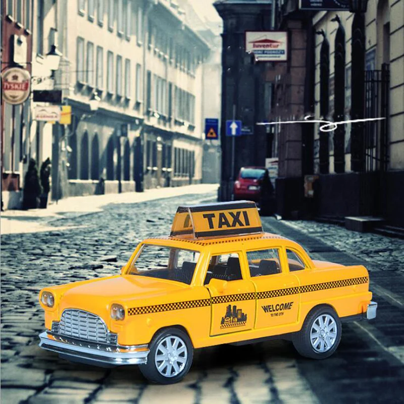 

Детская модель такси инерционная из сплава со звуком светильник