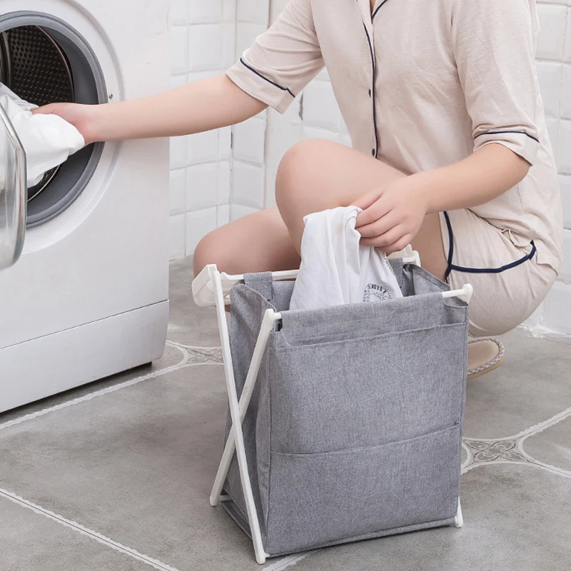 Складная корзина для белья органайзер влагостойкая сумка хранения грязной