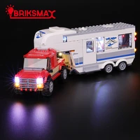 briksmax led light up kit for 60182 city series pickup caravan building blocks not include model