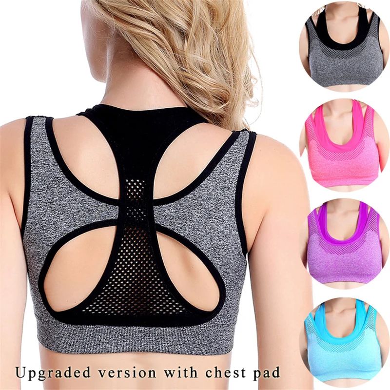 Professional Anti-Shock Bra Super Breathable Quick-Drying Running Fitness Vest-Type Seamless Fake Two-Piece Sports Underwear