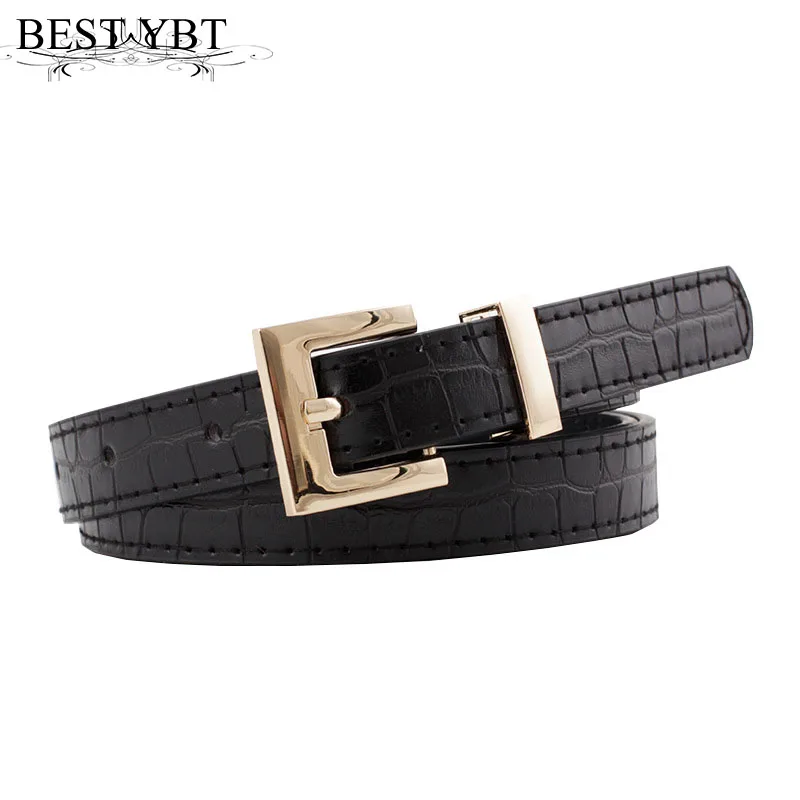 Best YBT Women Imitation Leather Belt Alloy Pin Buckle Belt New Stone Pattern Belt Wild Casual Jeans Female Hot Sale Belt