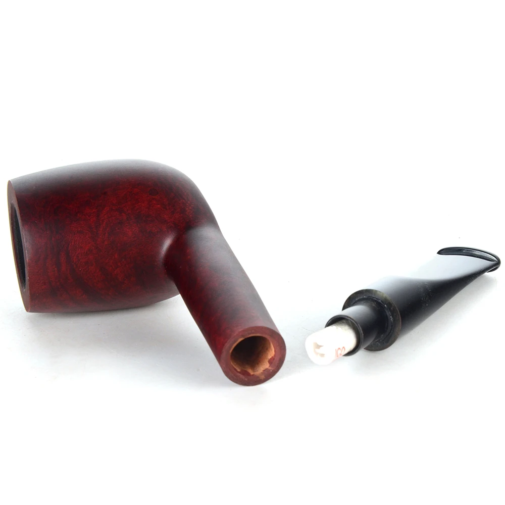 Трубы Briar курительная труба для табака с гладкой отделкой 9 мм фильтр прямая