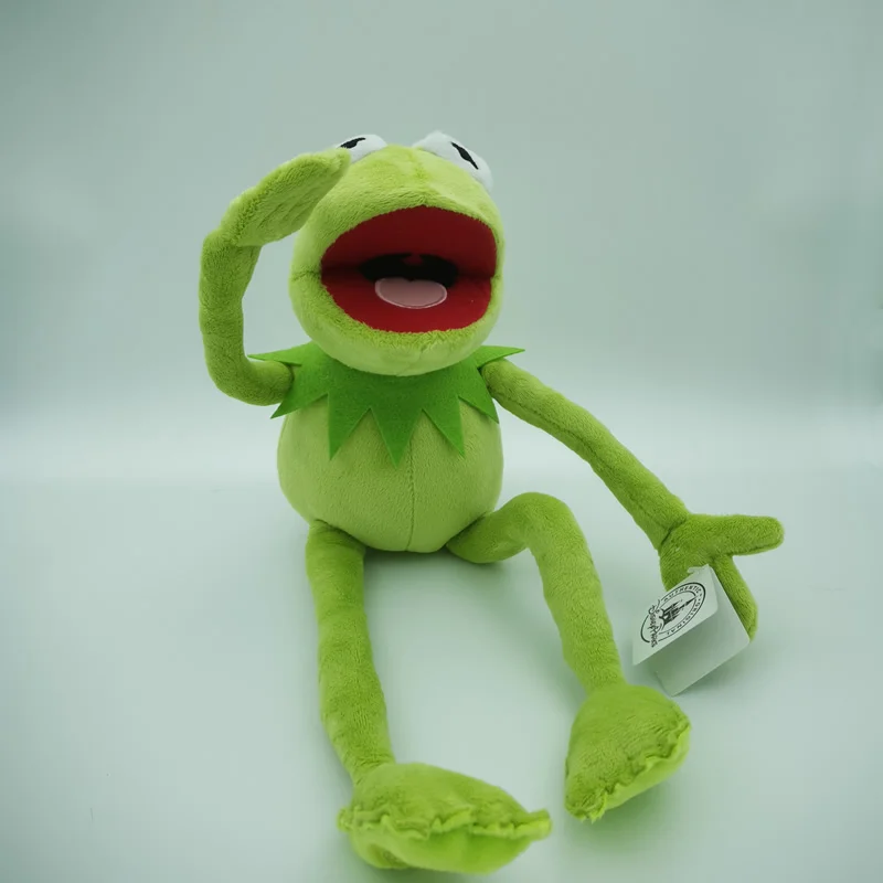 

Free shipping 45cm=17.7inch Cartoon The Muppets KERMIT FROG Stuffed animals Plush Boy Toys for Children Birthday Gift
