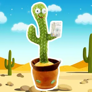 cactus plush toy electronic shake dancing with the songالصبار الراقص cute dancing cactus e