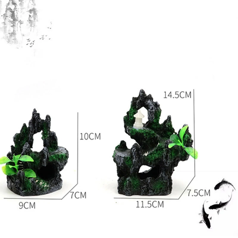 

Rope Bridge Mountains Aquarium Fish Tank Ornament Decoration