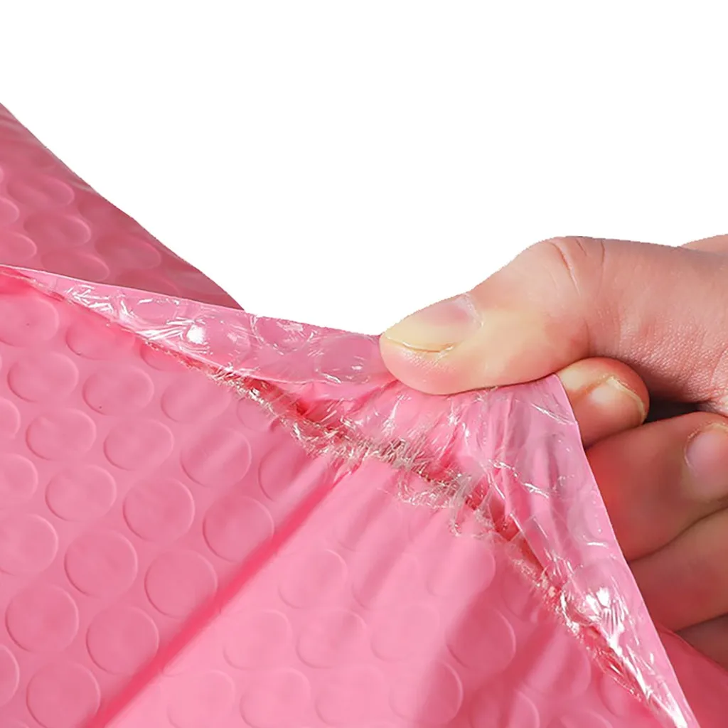 

10pcs Bubble Mailers Poly Bubble Mailer Self Seal Padded Envelopes Gift Bags For Book Magazine Lined Mailer Self Seal Pink D4