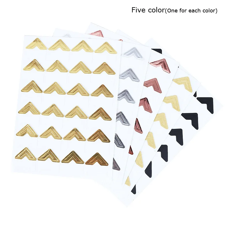 Винтажные угловые наклейки из крафт-бумаги HonC JT023