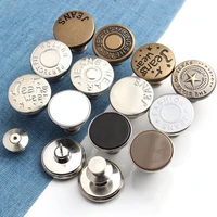 2pcs snap fastener metal pants buttons for clothing jeans perfect fit adjust button self increase reduce waist free nail sewing