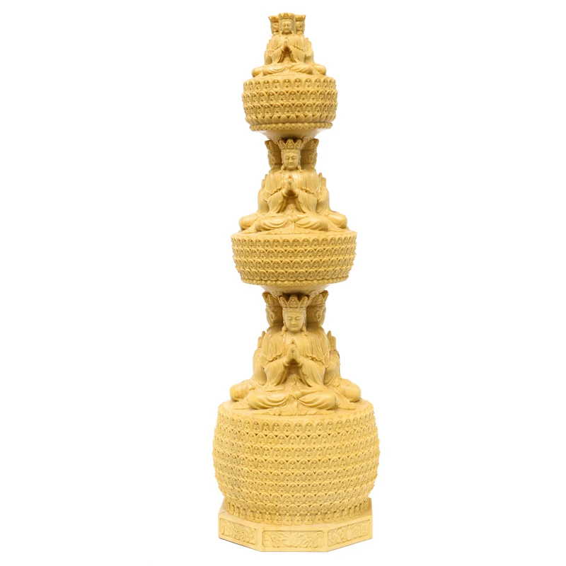 Трехэтажная Статуэтка из искусственного дерева 23 см трехсторонняя студийная