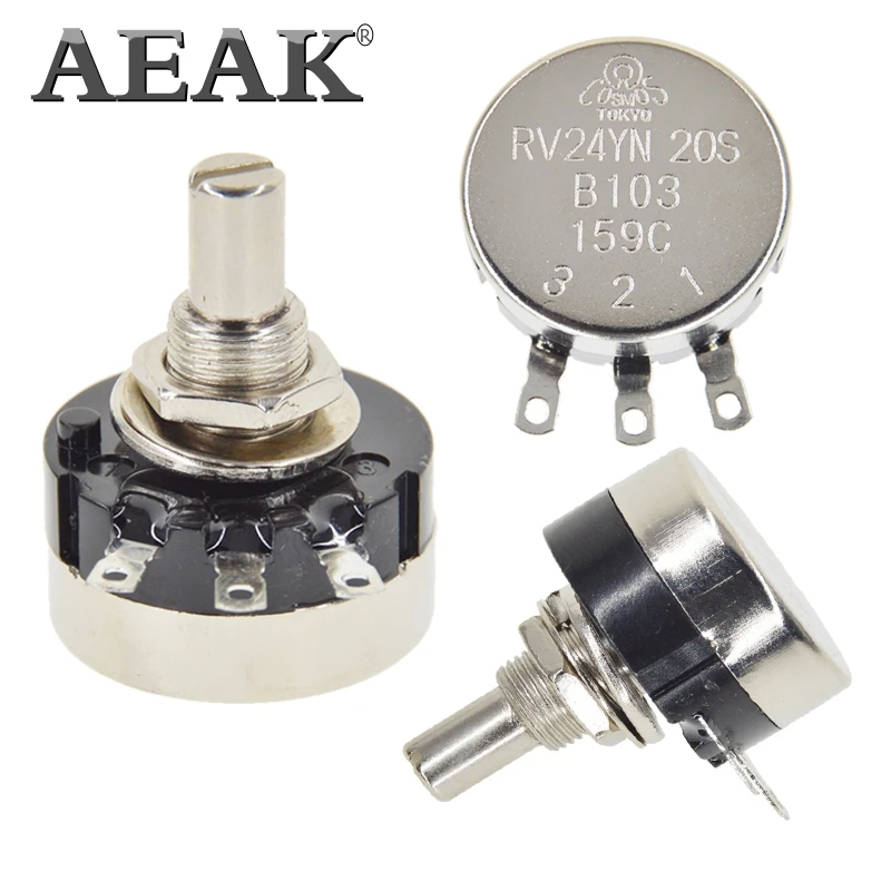 Потенциометр AEAK RV24YN20S 101 102 B103 104 105 201 202 203 204 254 302 303 5K 10K 501 K 502 K 503 K 504 Ом