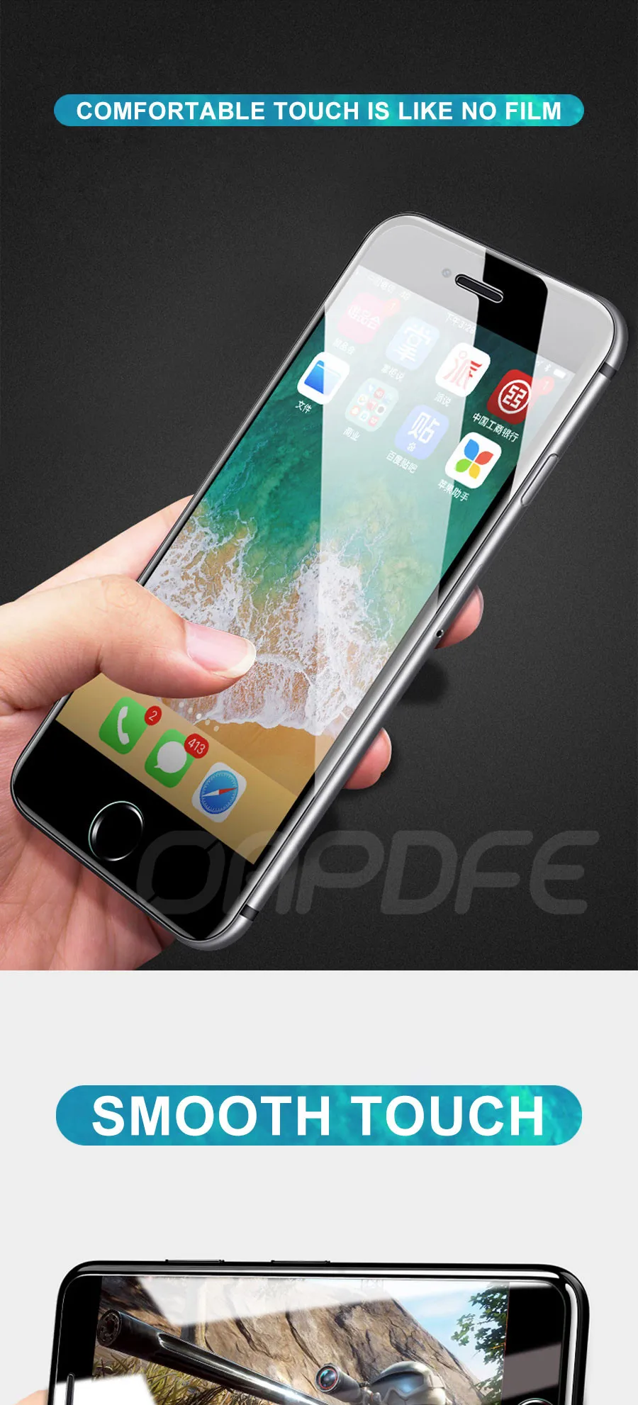 30D изогнутое полное покрытие из закаленного стекла для iPhone X XR XS Max 11 Pro Max Защита экрана для iPhone 8 7 6 6s Plus защитная пленка