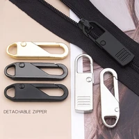 5pcs repair bag clothes coat universal zipper head buckle pendant metal detachable zipper head accessories