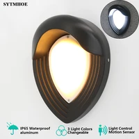 motion sensor led outdoor wall light dimmable ip65 waterproof garden wall lamp lighting front porch modern outdoor wall sconce