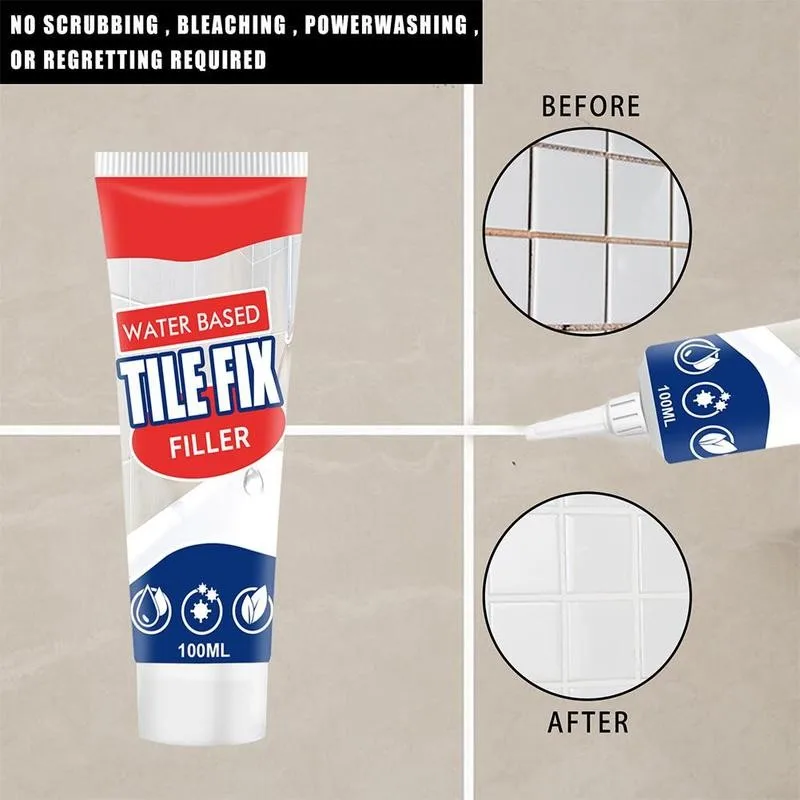 

Tile Whitening Agent Beautiful Seaming Agent White Paste Mildew For Tile proof Ground Wall Repair Cream Gap Seaming V8F2