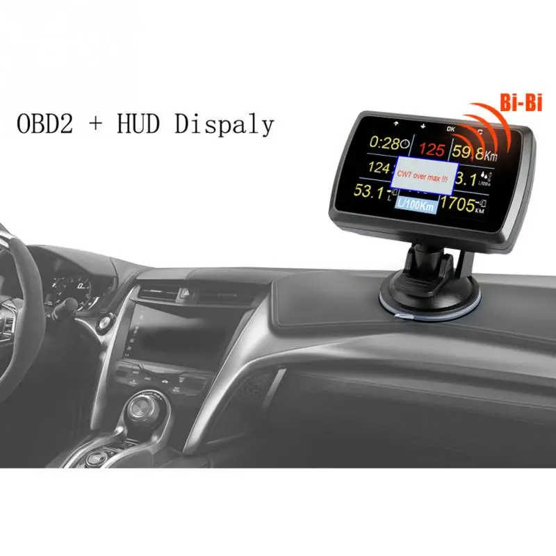 HUD Автомобильная головка вверх дисплей скорость проектор охранная сигнализация