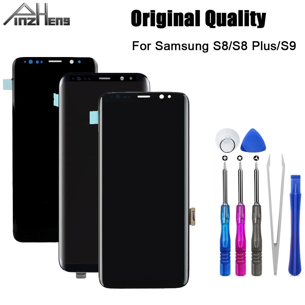 ЖК экран PINZHENG AAAA для Samsung Galaxy S8 S9 Plus сменный дигитайзер|Экраны мобильных