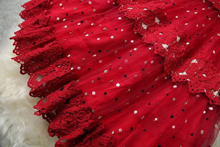 

European and American women's clothing New spring 2021 Heavy embroidery with long sleeves and round neck Fashion gauze dress