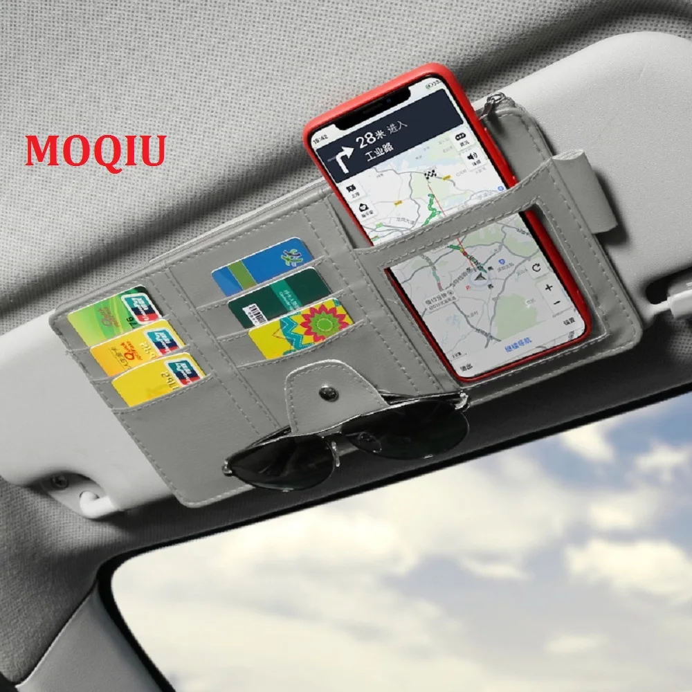 Автомобильный Органайзер MOQIU карманный дисплей для хранения солнцезащитных