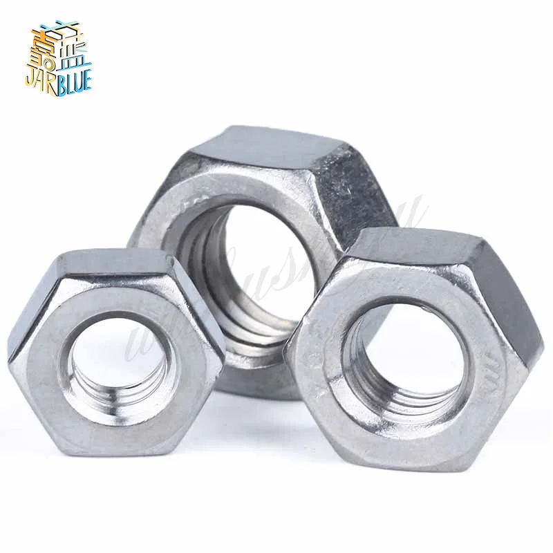 Шестигранные гайки из углеродистой стали DIN934/M11.2/M1.4/M1.6/M2/M2.5/M3/M4 комплект 100 шт. |