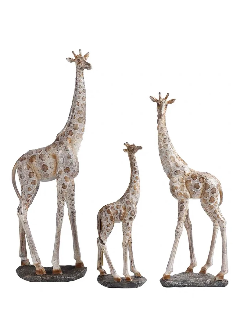 [MGT] Современная Минималистичная статуя жирафа декоративная фотография|Статуи и