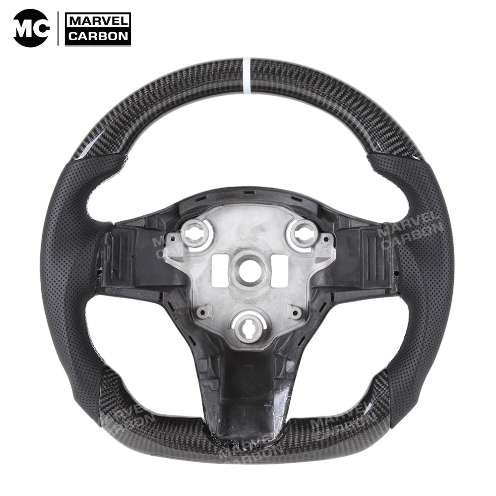 

100% Real Carbon Fiber Steering Wheel for Tesla Model 3 Model Y