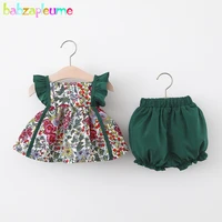 summer newborn outfit for baby girls clothes korean fashion flowers sleeveless cotton t shirtshorts infant clothing set bc2091