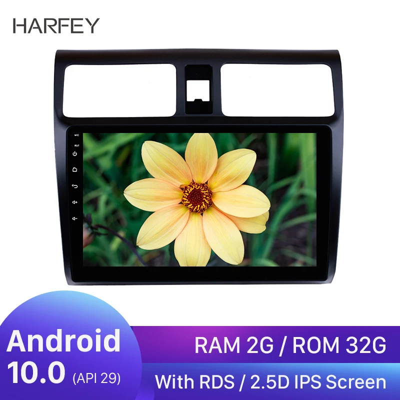 Harfey стерео gps навигации мультимедийный плеер для 2005 2006 2007 2008 2009 2010 Suzuki Swift Android 8 1 10