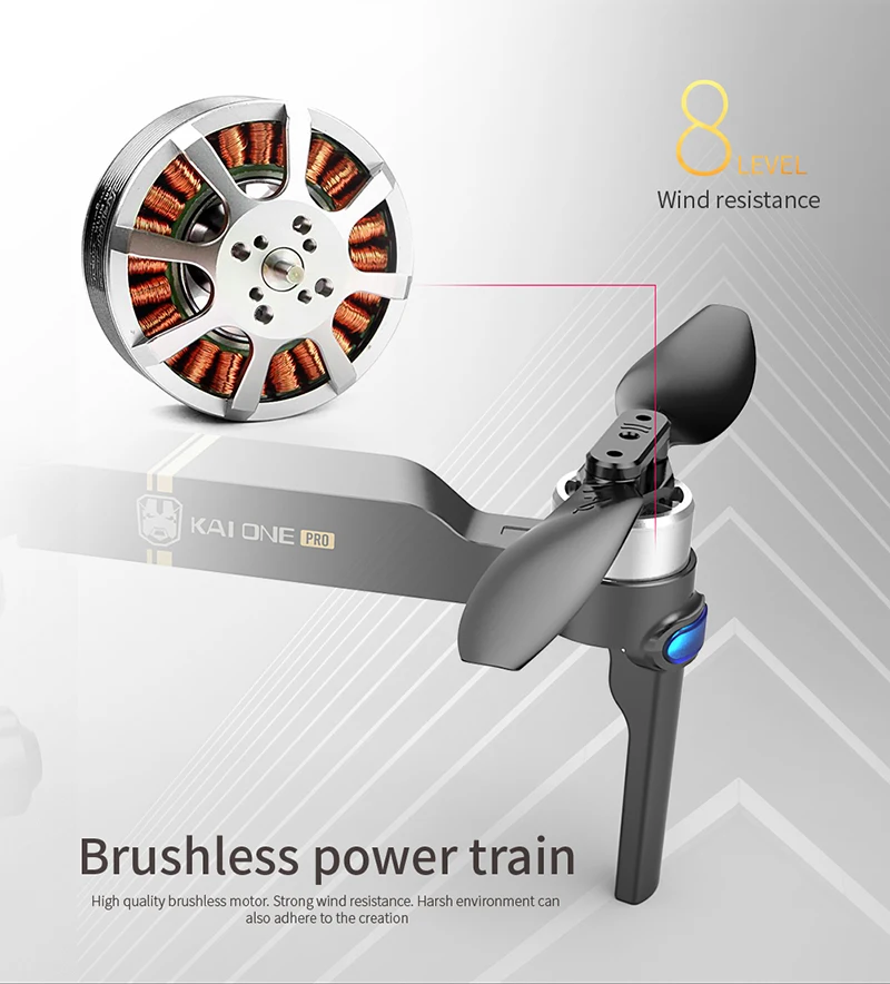 KAIONE Pro GPS Drone 8K HD Dual Camera Three-axis gimbal Brushless Motor With 5G Wifi Quadcopter Rc Distance 1.2km Gifts