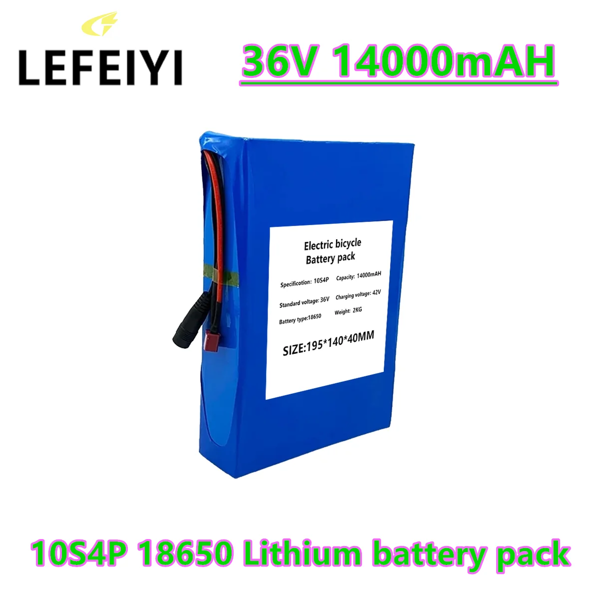 

Новый 100% Оригинальный 36 в 14 Ач литий-ионный 10S4P квадратный 18650 Аккумулятор для вспомогательных электромобилей, электрических велосипедов, м...