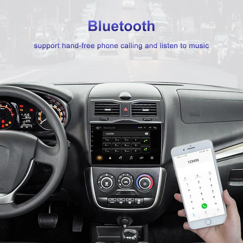 car multimedia player for lada granta 2018 2019 2din android 8 1 car radio stereo navigation autoradio gps tape recorder wifi free global shipping
