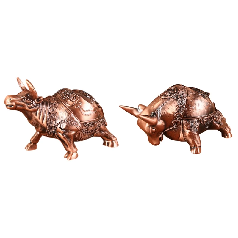 

Unique Style Bullfighting Ashtray Home Creative Office Windproof and Fall-Proof Living Room Fashion Ashtray