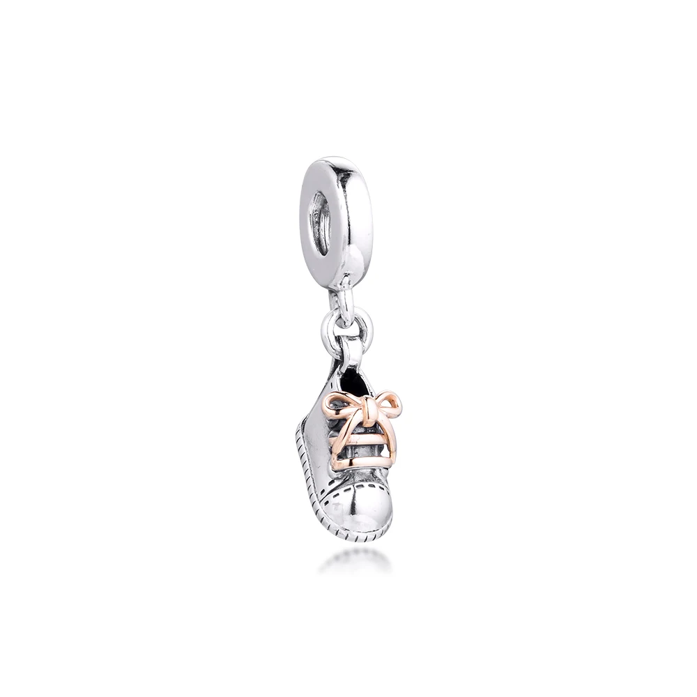 

Silver 925 Charms fit for bracelets necklaces 100% 925 sterling silver baby shoes jewelry Hanging Beads free shipping