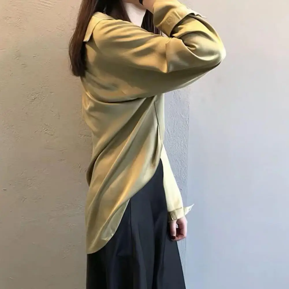 

Casual Long Sleeve Women Blouses Tops Solid Color Long Sleeve V Neck Office Shirt Tops Blusas Women Chiffon Blouse Chemise Femme