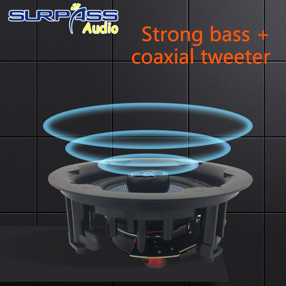 Strong Bass Home Cinema Theater Audio System Intelligent 2 Zone Volume Controller 8 Ceiling Speaker Background Music Set | Электроника