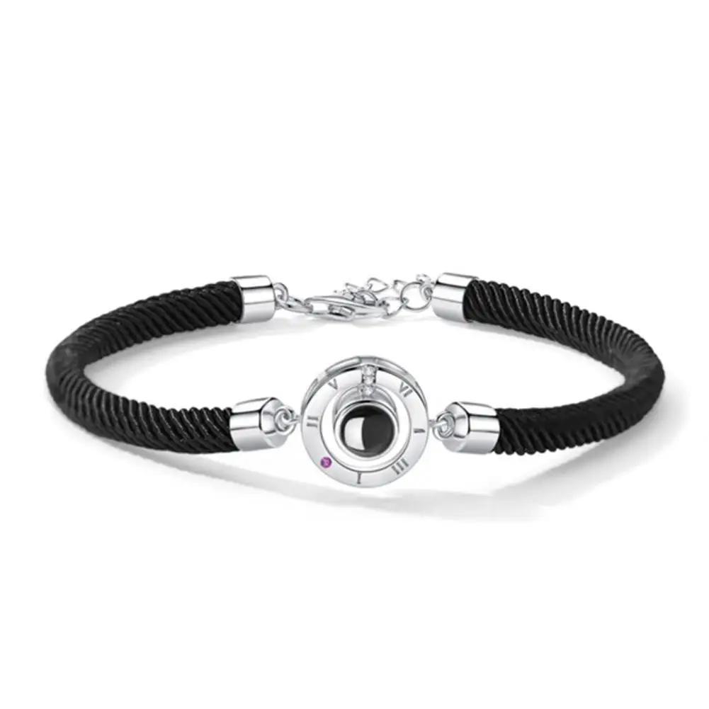 Браслет веревочный ручной работы для женщин и мужчин романтичный браслет пар с