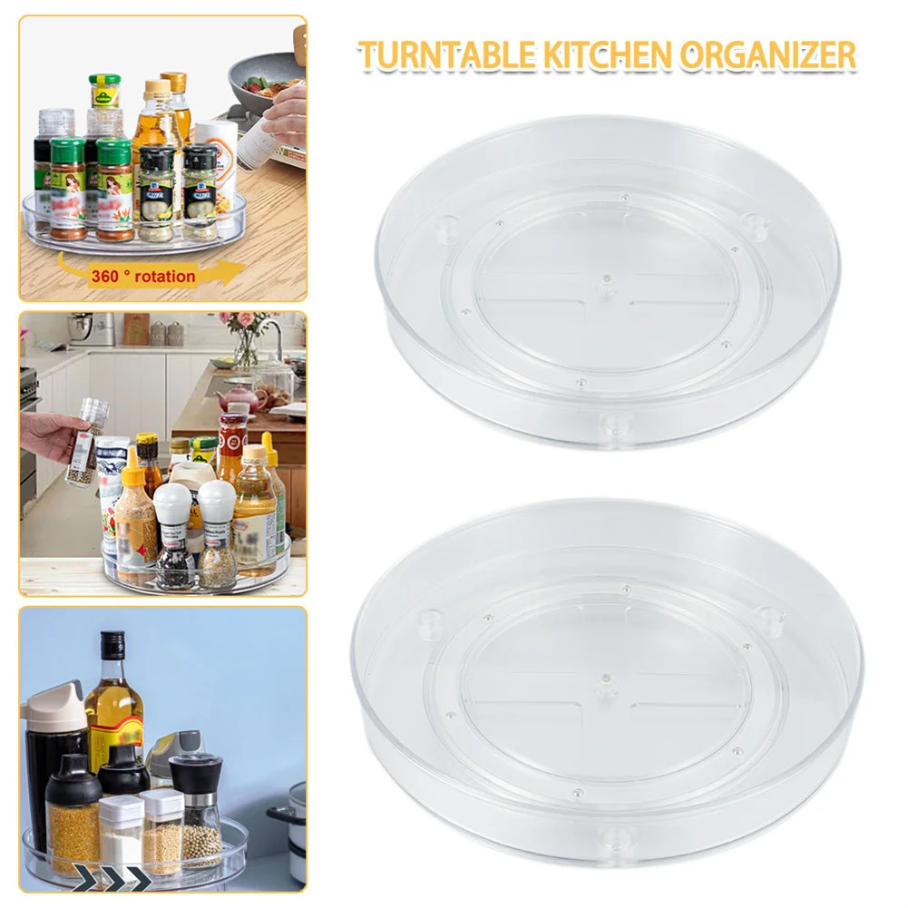 

Kitchen Storage Tray Maximize Storage Space 360 Degree Rotating Cabinet For Storage Of Spices Drinks For Kitchen Bathroom