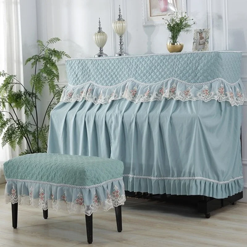 

Garden Drape Piano and Lace Cloth Art Household Goods Chenille Velvet Dust bench cover