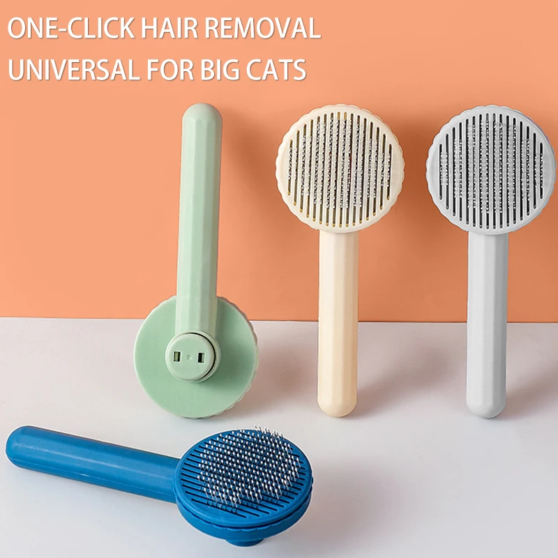 

Pet Cat Brush Self Cleaning Slicker Brush for Cats Dogs Hair Removes Pet Hair Removal Comb Pets Grooming Tool Cat Accessories