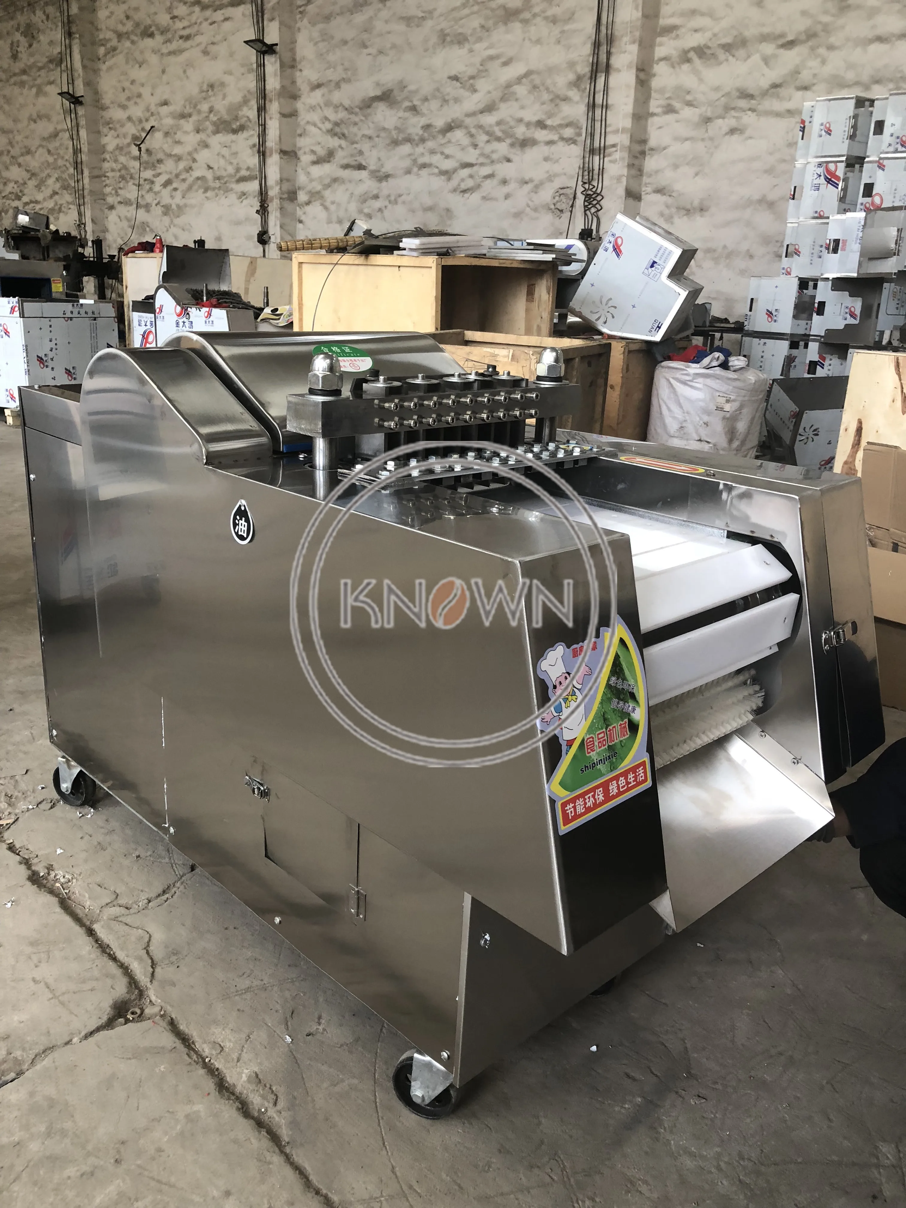 Автоматическая машина для нарезки мяса кубиками слир/forzen говядины свинины Дир