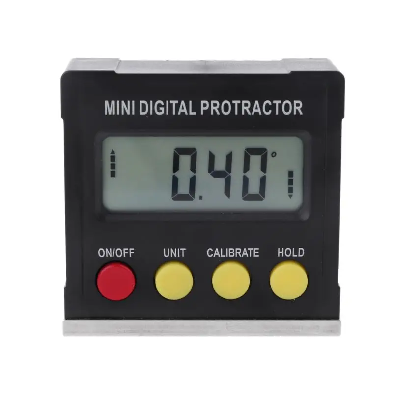 

360 Degree Digital Protractor Inclinometer Electronic Level Box Magnetic Base Measuring Tools