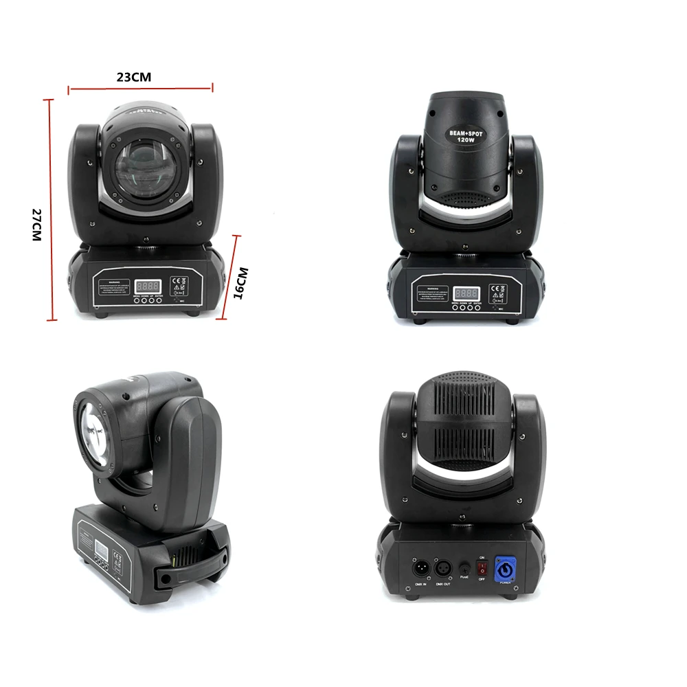 2 шт./светодиодный луч 100 Вт Spot Wash Gobo 8 Face Roto Prism 120 движущиеся головные фонари супер
