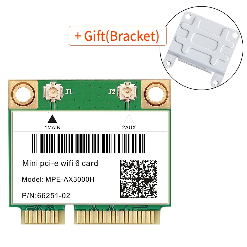 3000 Мбит/с Wi-Fi 6 сетевой Wlan Wifi6 карта Bluetooth 5 2 двухдиапазонный 802.11ax/ac беспроводной