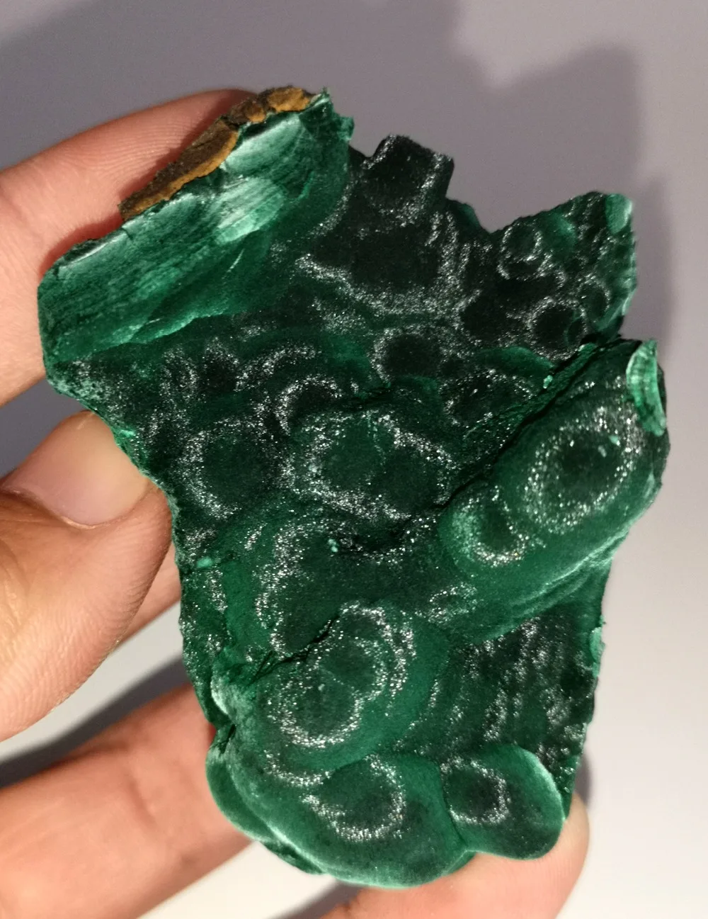 93 г натуральный МАЛАХИТ образец минерала зеленый камень кристалл учебный