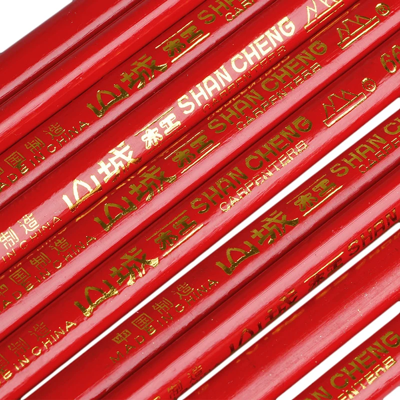

2021 New 10Pcs 175mm Carpenters Pencils Black Lead For DIY Builders Joiners Woodworking